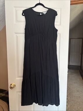 Nine West Black Sleeveless Maxi Dress